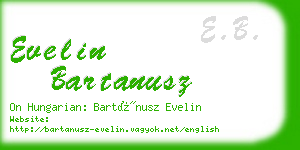 evelin bartanusz business card